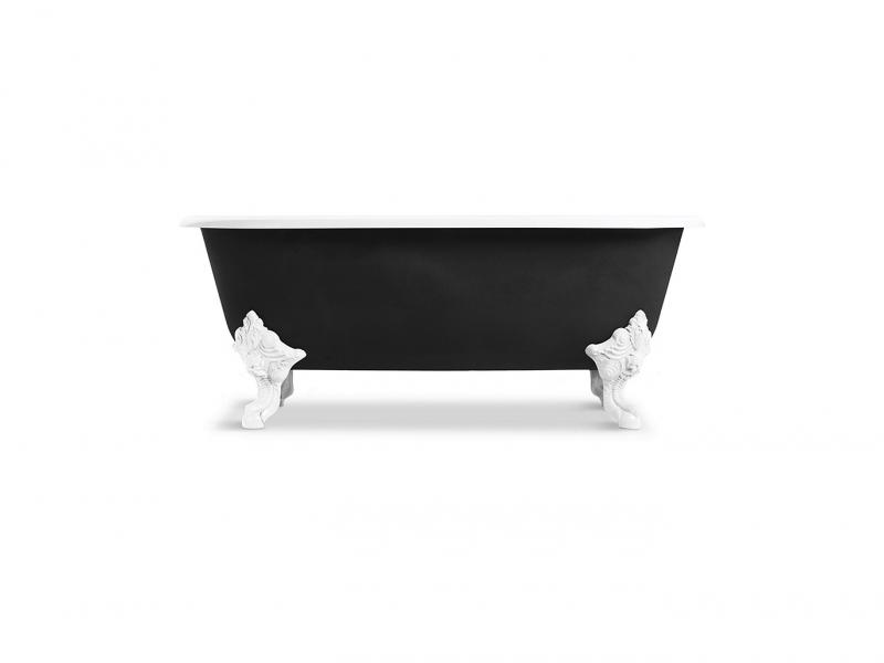 Kallista black freestanding clawfoot bathtub