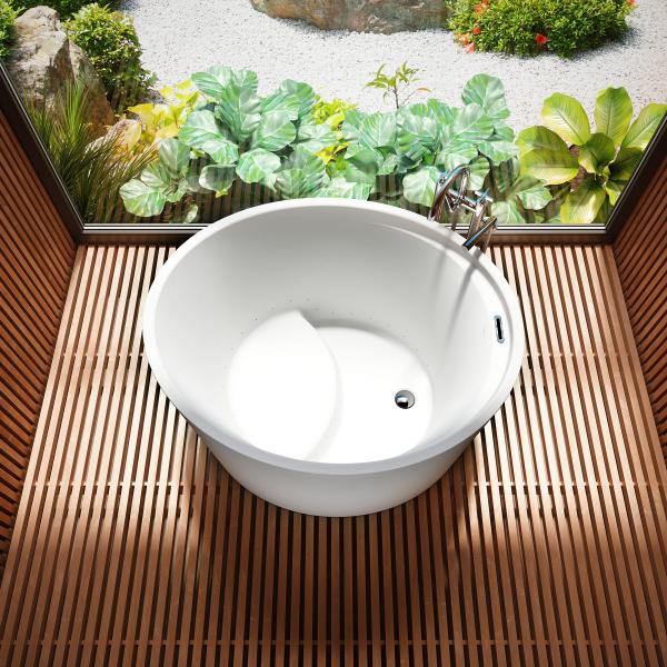 japanese circle bathtub