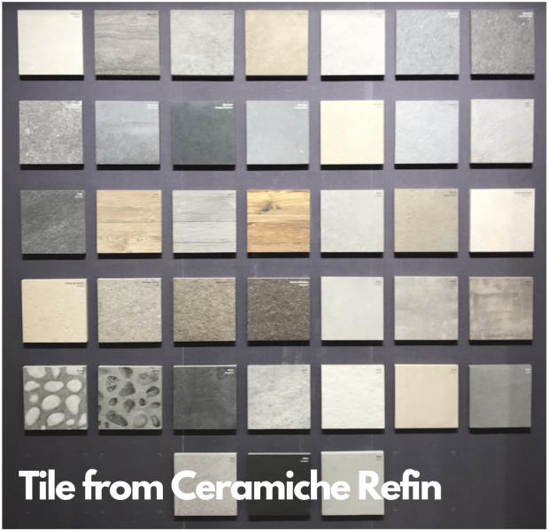 these tile from ceramiche refin show natural colors and textures